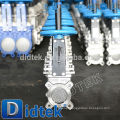 Didtek Wafer Tipo Stainless Steel Knife Gate Valve